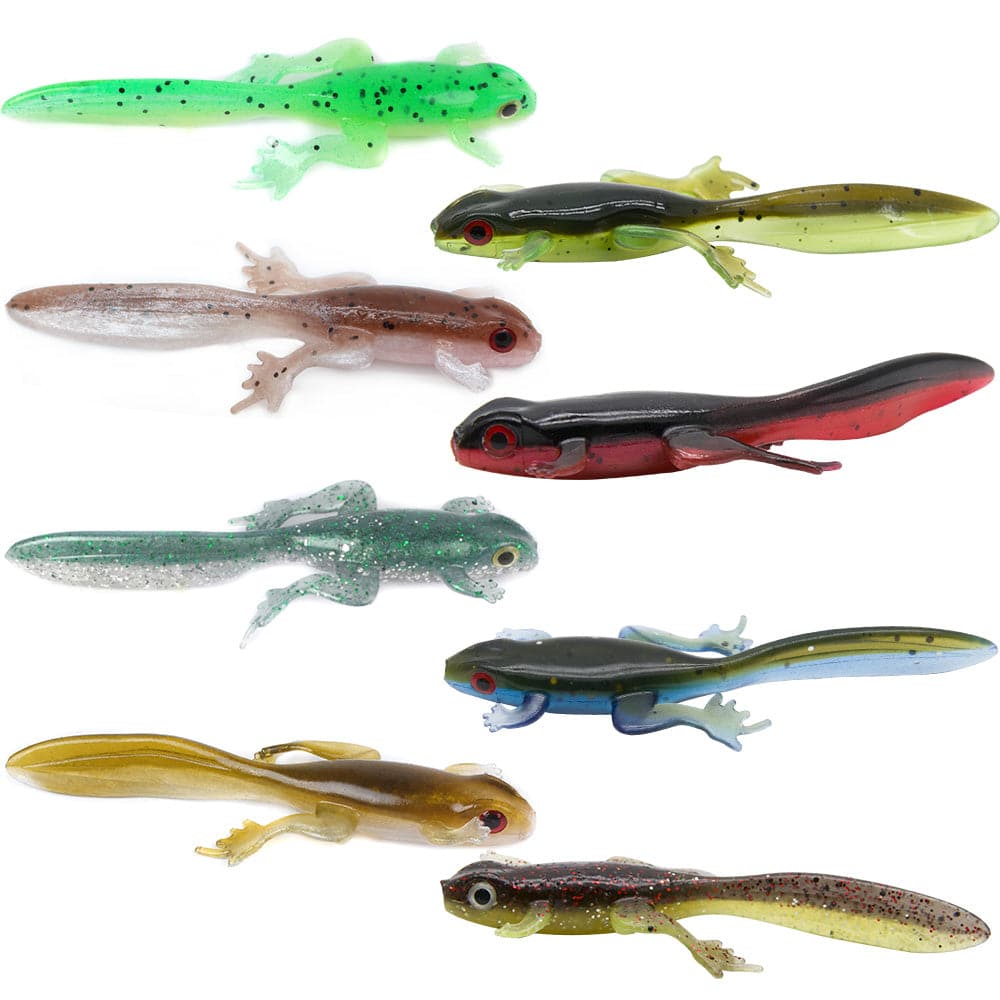 Fishing Lure - Soft Plastic Frog Tadpole Bait 3.2'' Long Tail – Dr.Fish  Tackles
