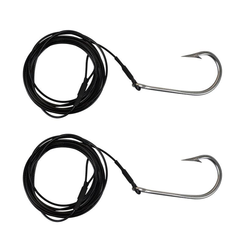 Dr.Fish 2pcs Saltwater Fishing Hooks with Steel Cable - Dr.Fish Tackles