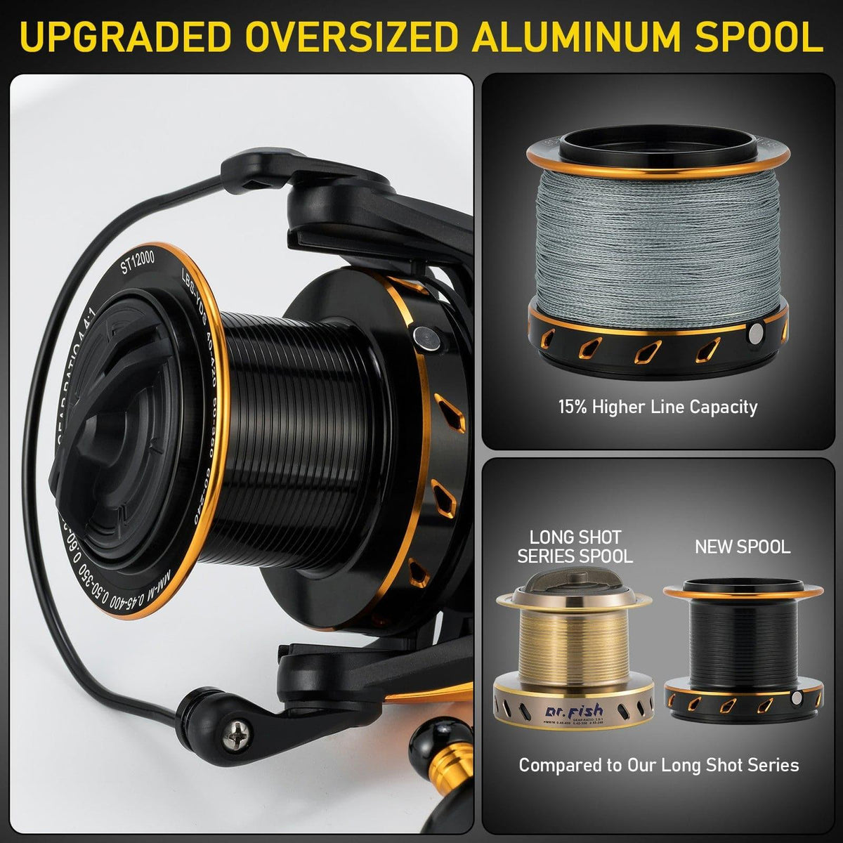 Dr.Fish ST Surf Fishing Reel 10000/12000 Full Metal - Dr.Fish Tackles