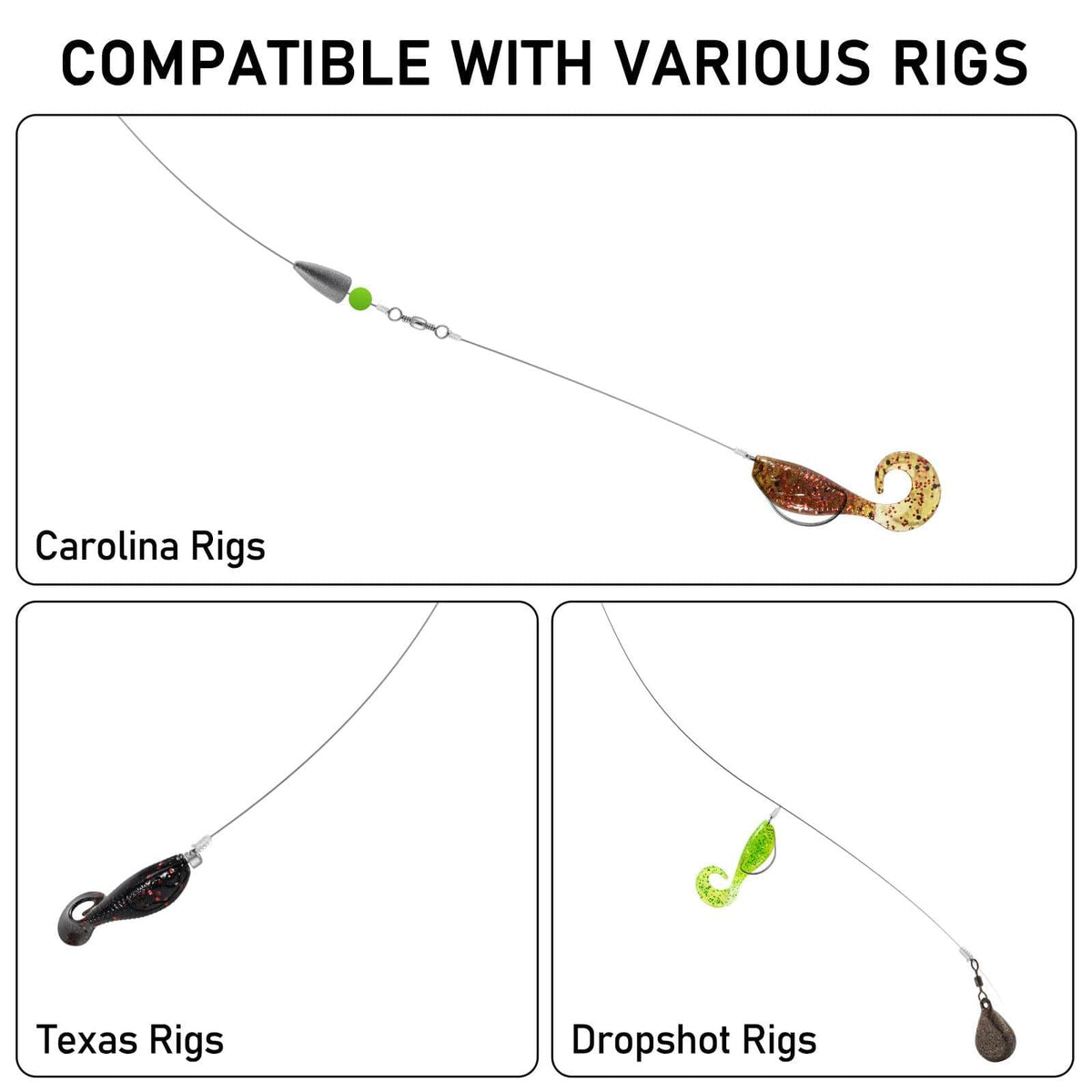 Dr.Fish 20pcs Soft Plastic Grubs 1.38'' - Dr.Fish Tackles