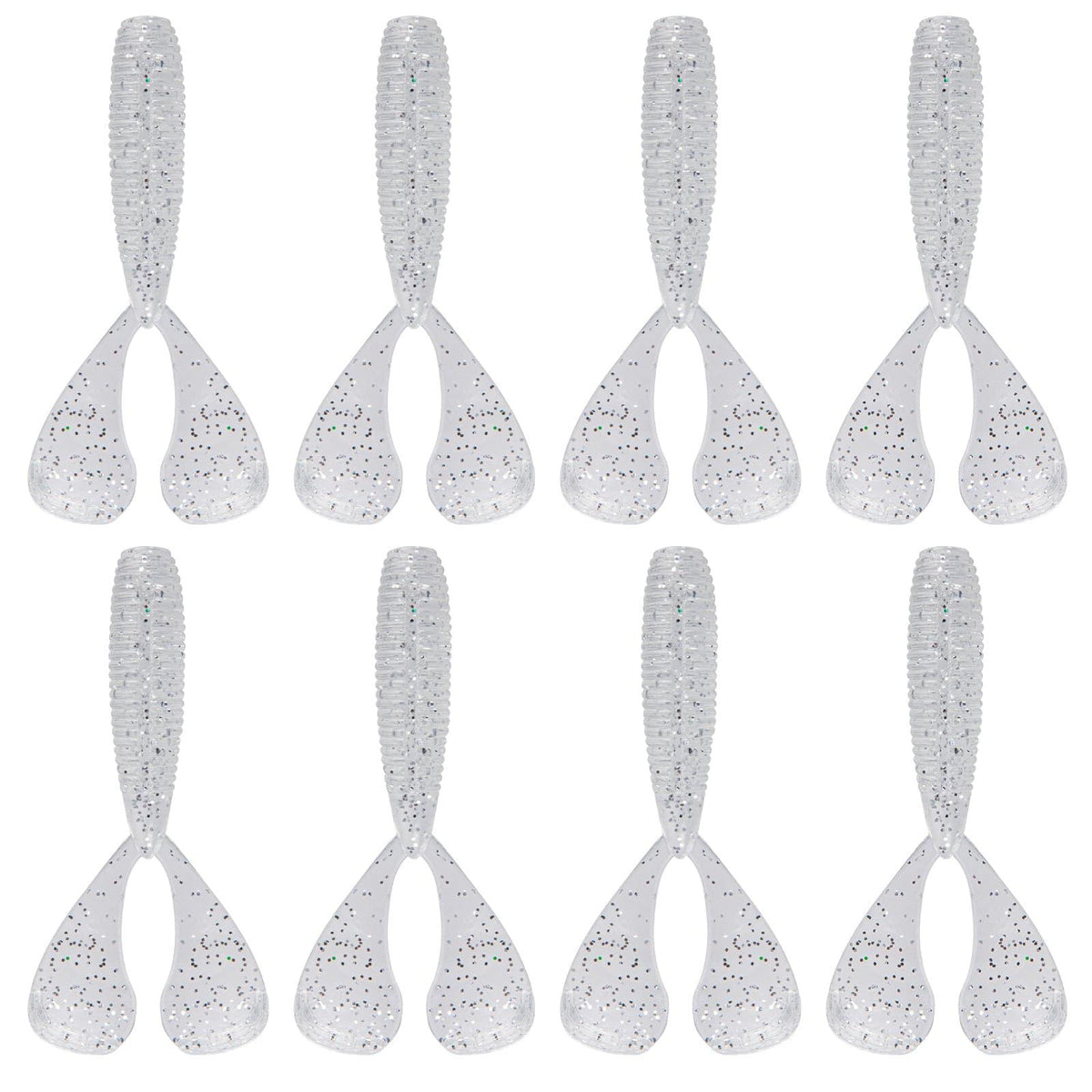 Dr.Fish 8pcs Soft Twin Tail Grubs 2.36'' - Dr.Fish Tackles