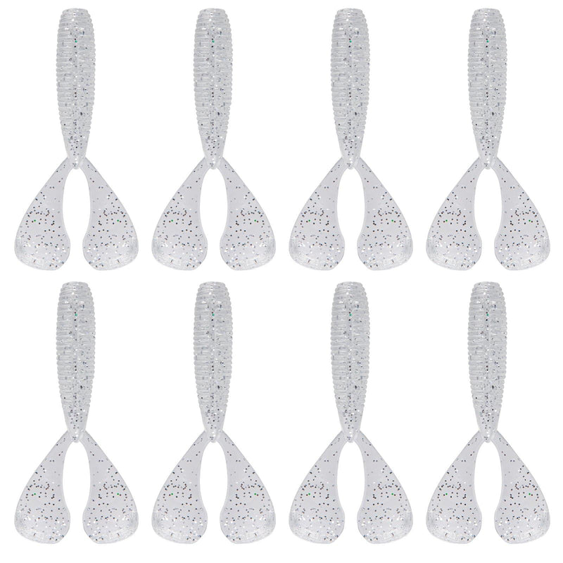 Dr.Fish 8pcs Soft Twin Tail Grubs 2.36'' - Dr.Fish Tackles