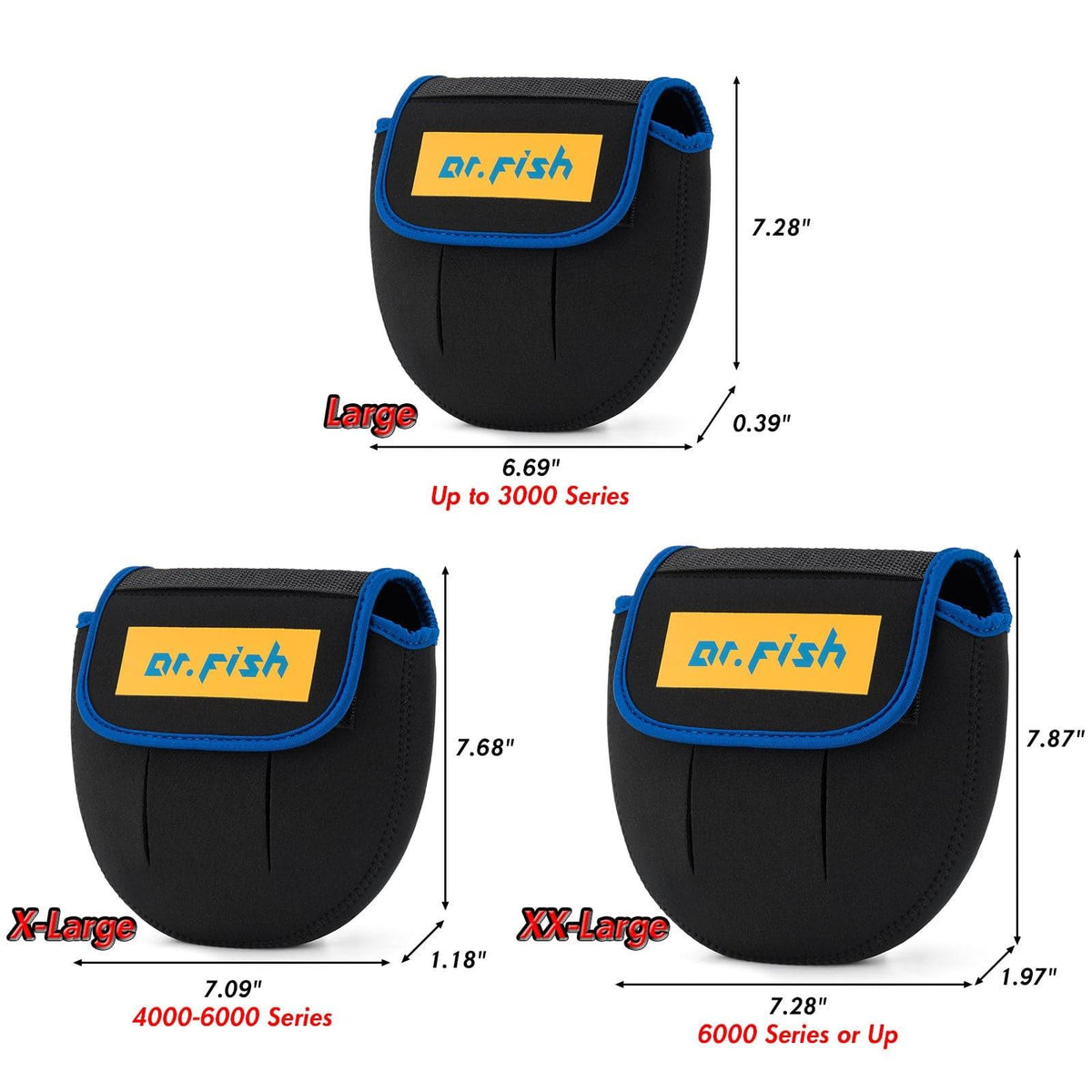 Dr.Fish Spinning Reel Cover 3 Sizes - Dr.Fish Tackles