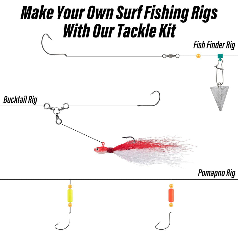 Dr.Fish 269pcs Surf Fishing Tackles Kit - Dr.Fish Tackles