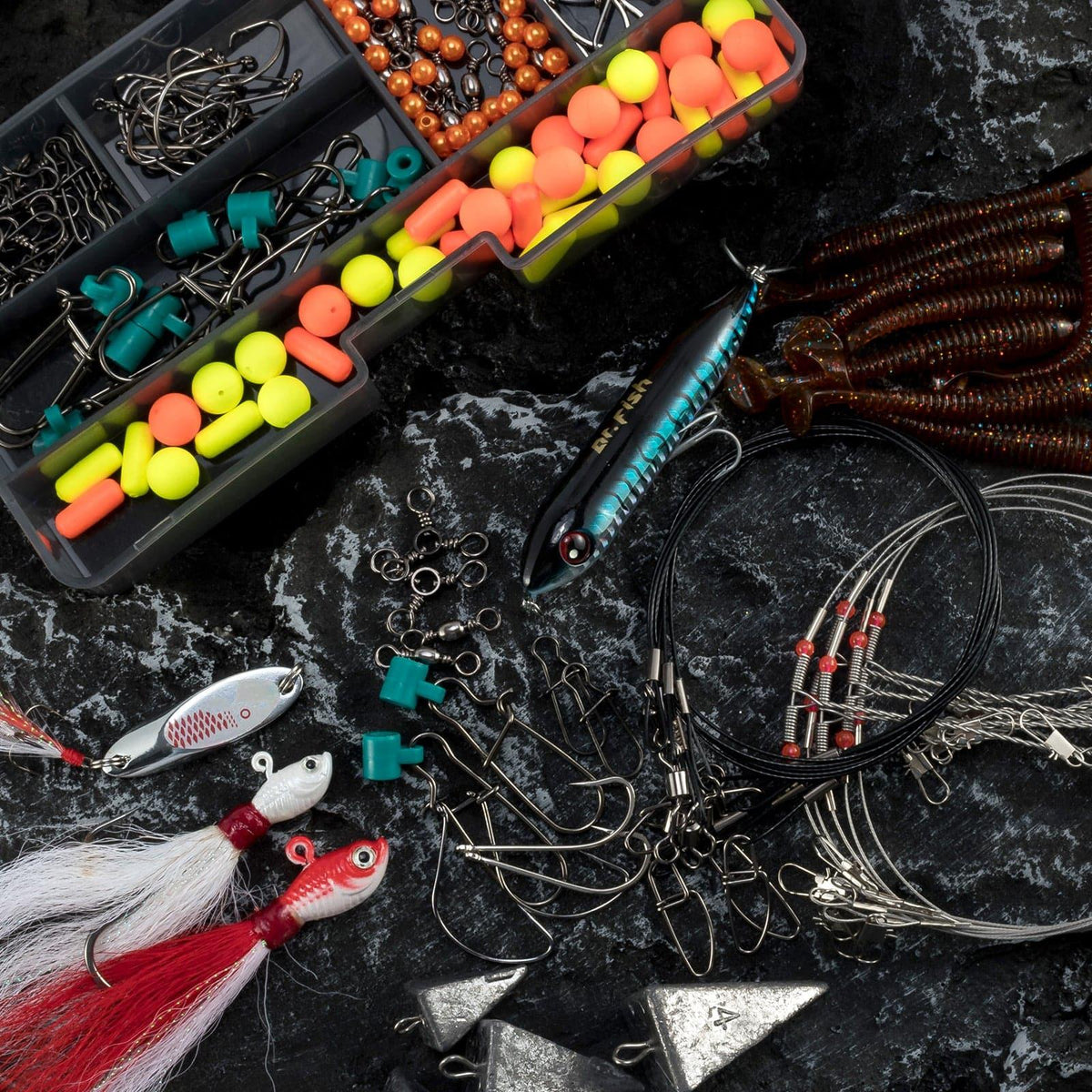 Dr.Fish 269pcs Surf Fishing Tackles Kit - Dr.Fish Tackles