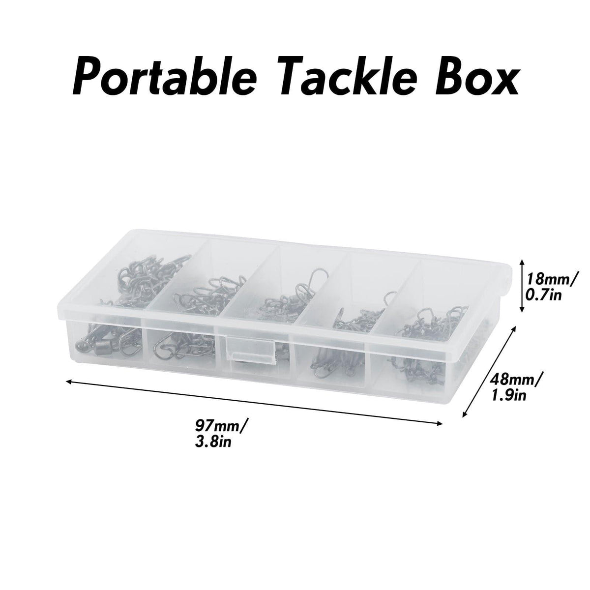 Dr.Fish 100pcs Rolling Swivels with Duolock Snaps Kit - Dr.Fish Tackles