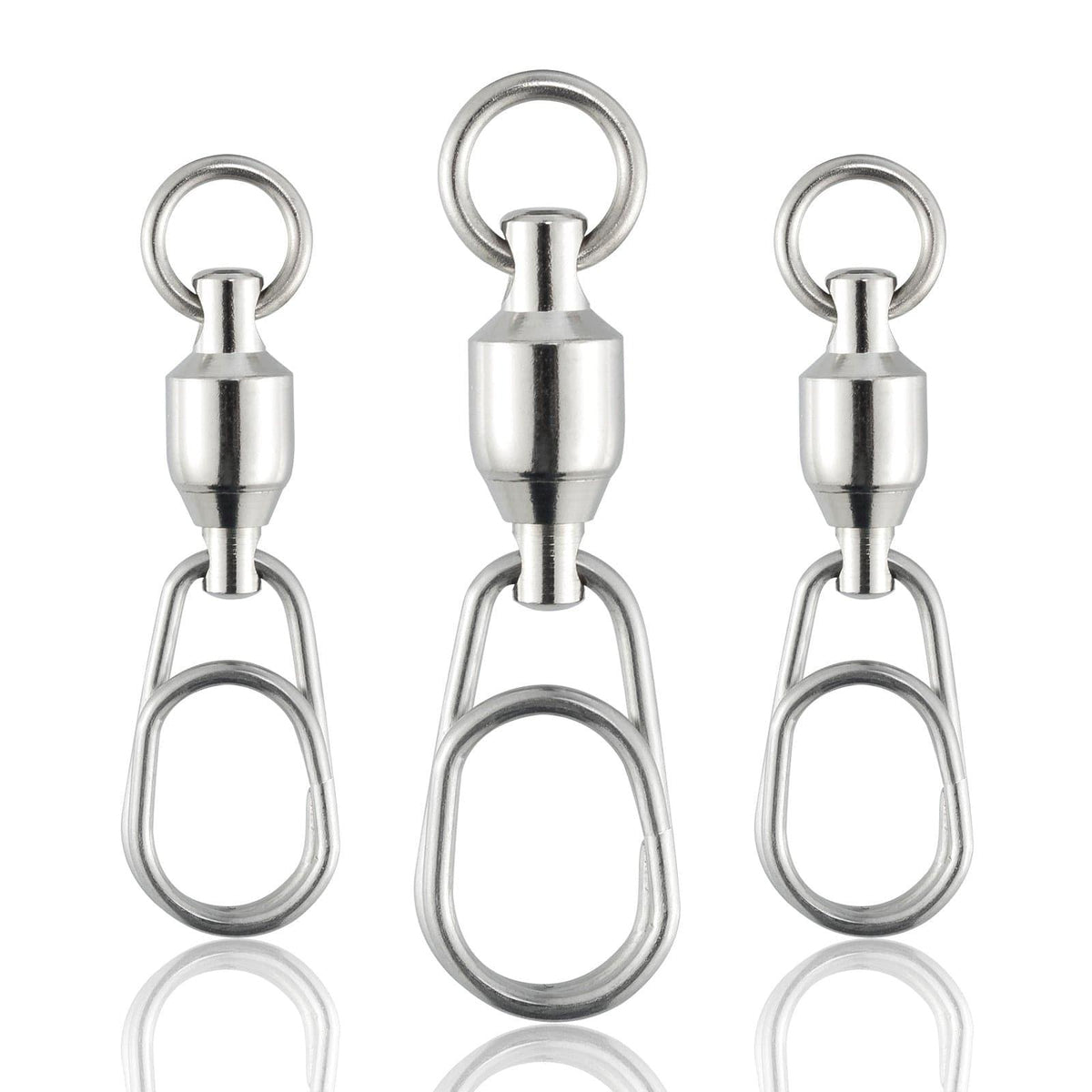 Dr.Fish 20pcs Ball Bearing Swivels with Quick Snap 44-176lb - Dr.Fish Tackles