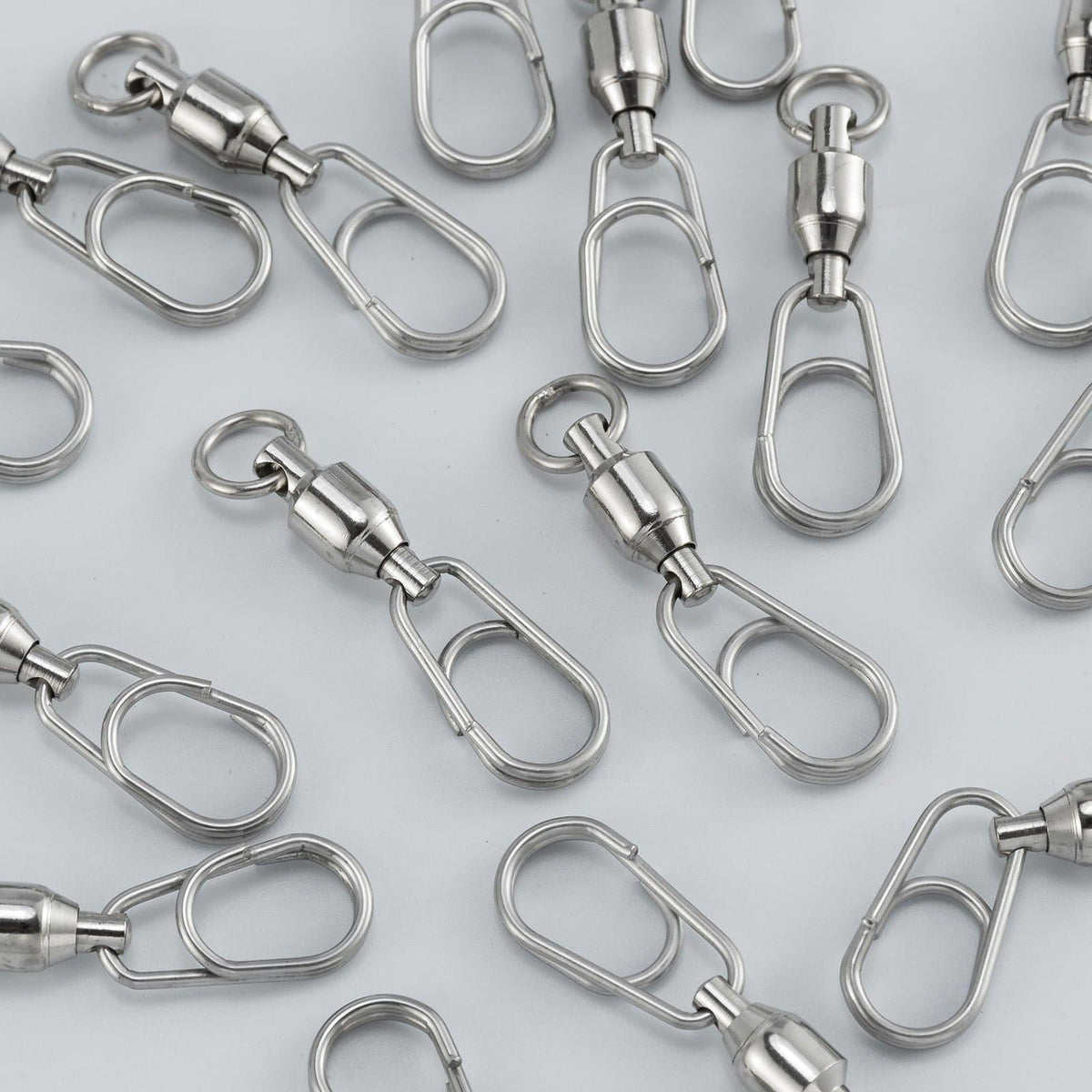 Dr.Fish 20pcs Ball Bearing Swivels with Quick Snap 44-176lb - Dr.Fish Tackles