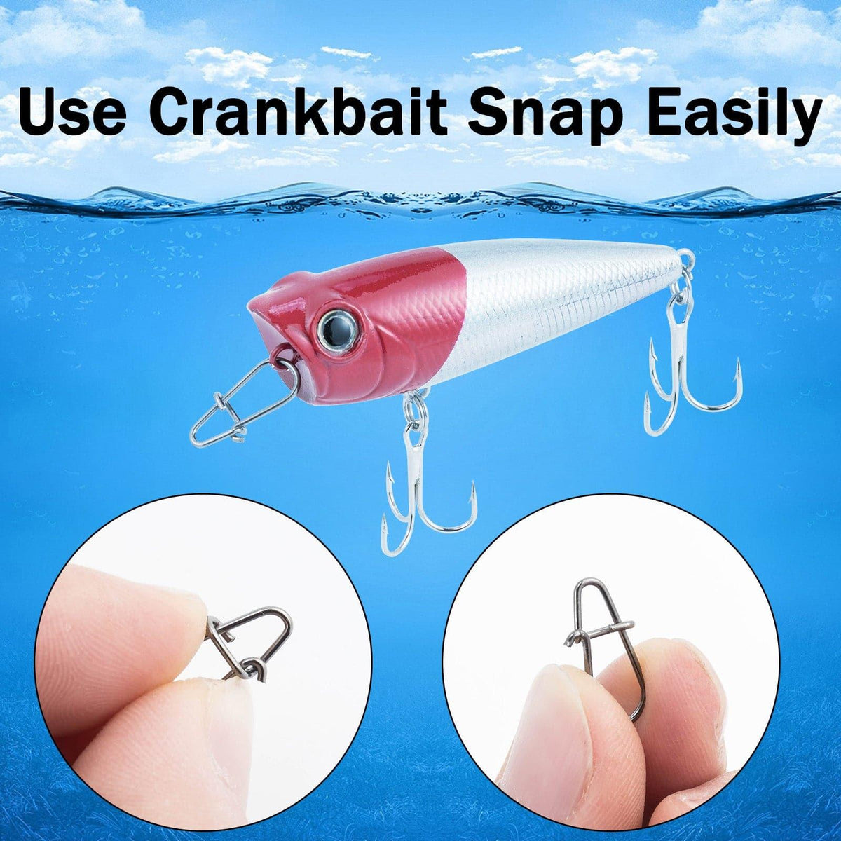 Dr.Fish 300pcs Crankbait Snaps Kit - Dr.Fish Tackles