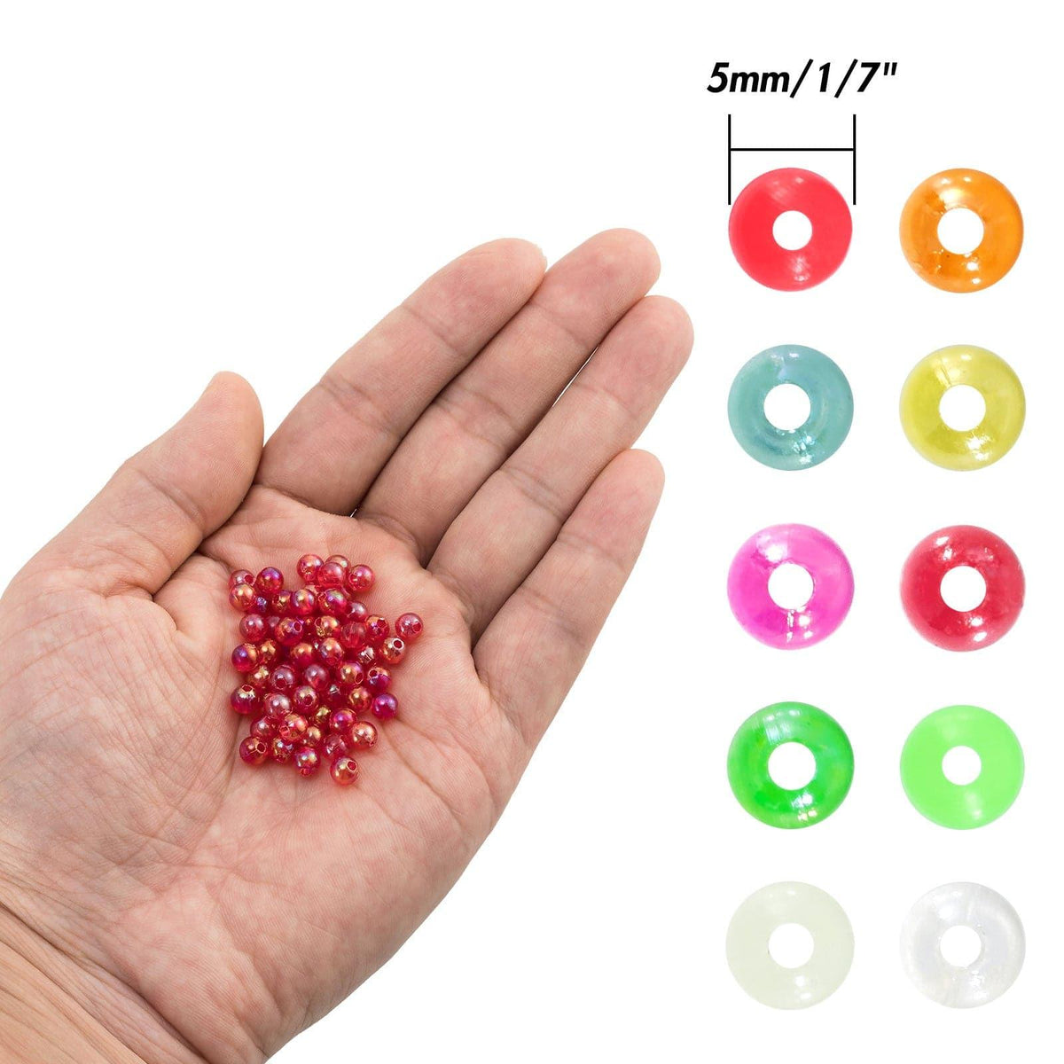 Dr.Fish 1000pcs Fishing Beads Kit 5mm - Dr.Fish Tackles