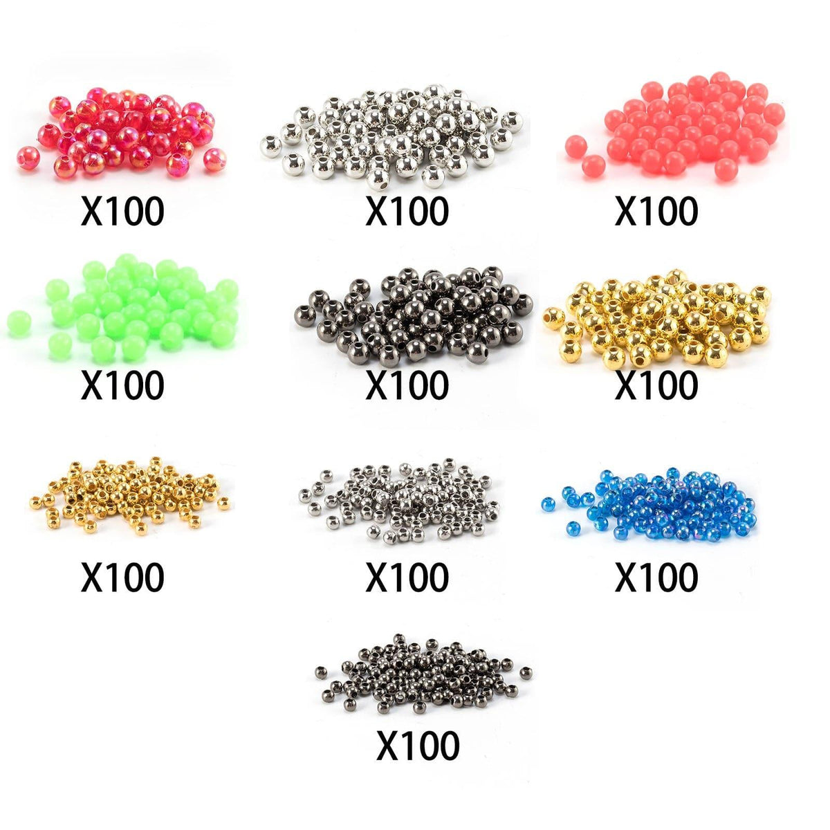 Dr.Fish 1000pcs Fishing Beads Kit 2-4mm - Dr.Fish Tackles
