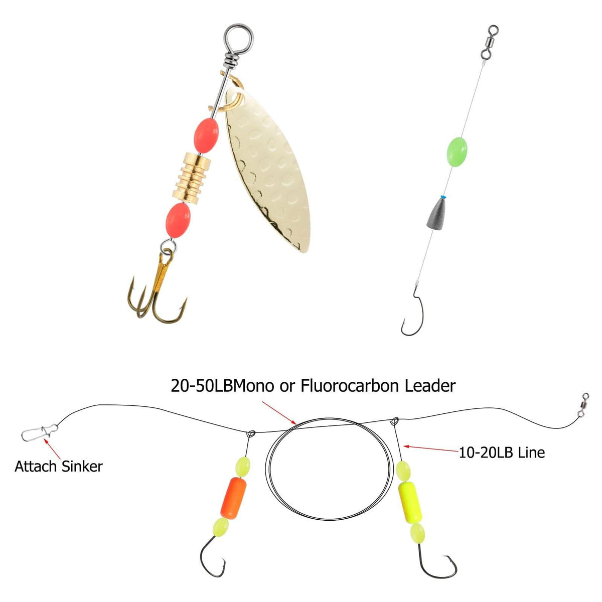 Dr.Fish 500pcs Fishing Beads Mix Kit - Dr.Fish Tackles