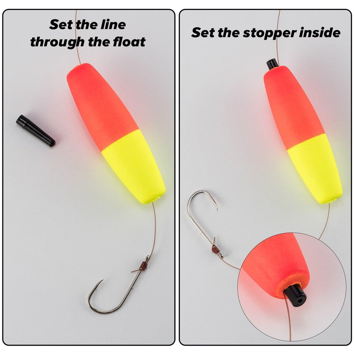 Dr.Fish 10pcs Cigar Peg Floats 3 Sizes - Dr.Fish Tackles