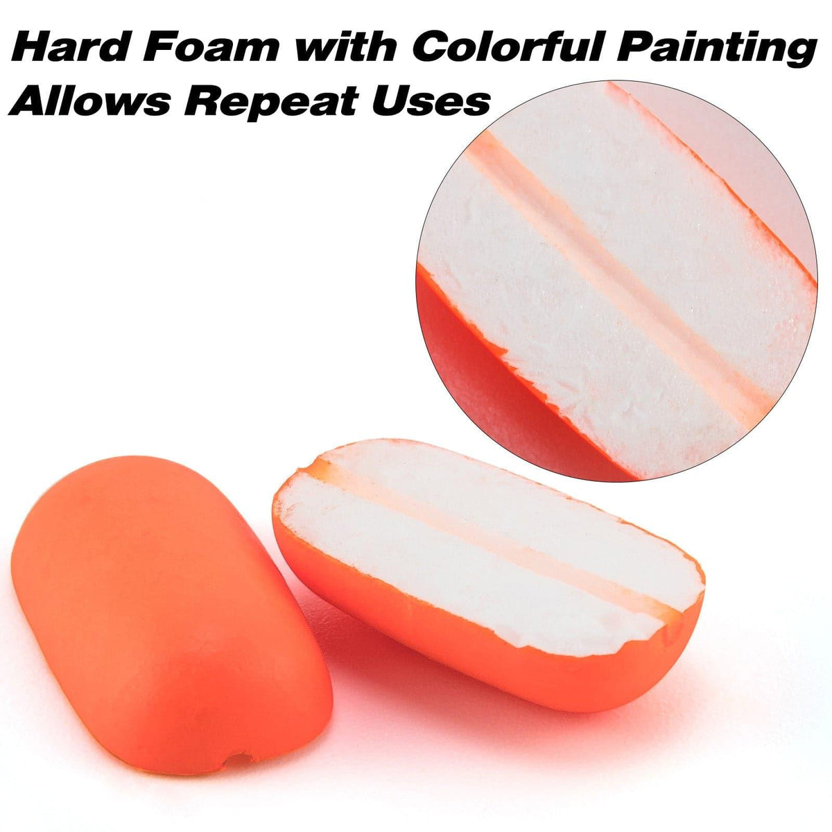 Dr.Fish 100pcs Cylinder Foam Floats 3 Sizes - Dr.Fish Tackles