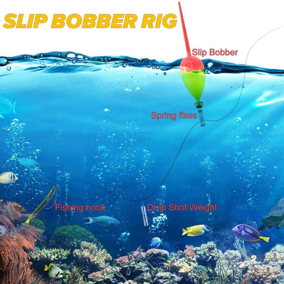 Dr.Fish 6pcs Fishing Slip Floats Kit - Dr.Fish Tackles
