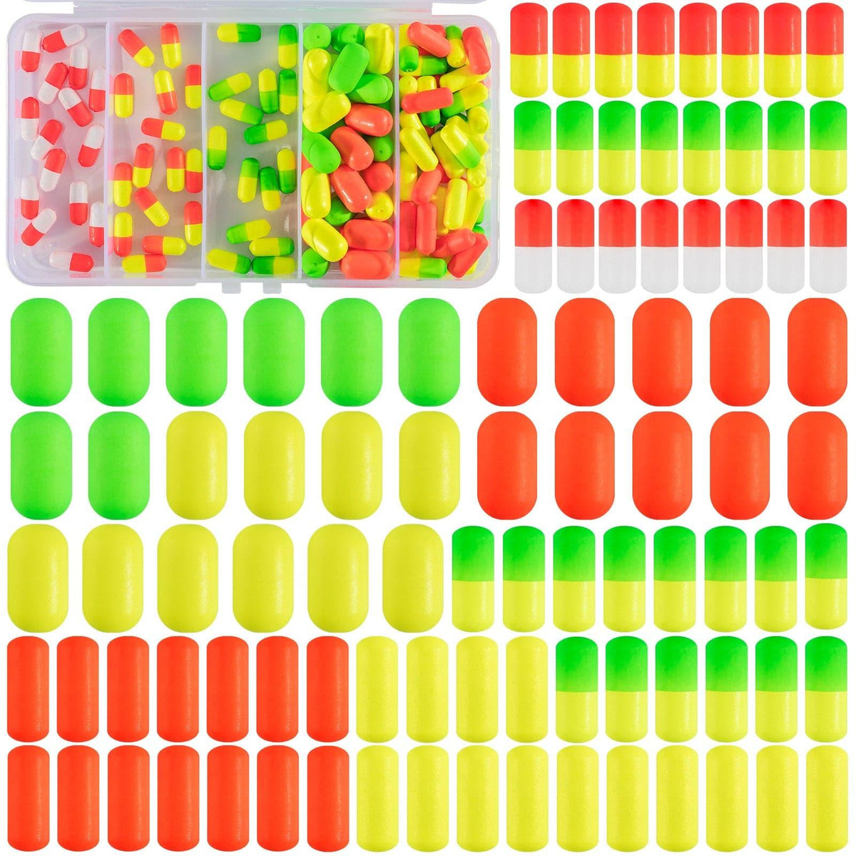 Dr.Fish 120/150pcs Foam Fishing Floats Kit - Dr.Fish Tackles