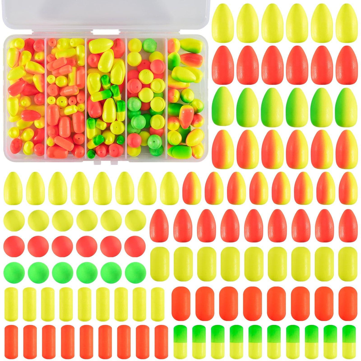 Dr.Fish 120/150pcs Foam Fishing Floats Kit - Dr.Fish Tackles