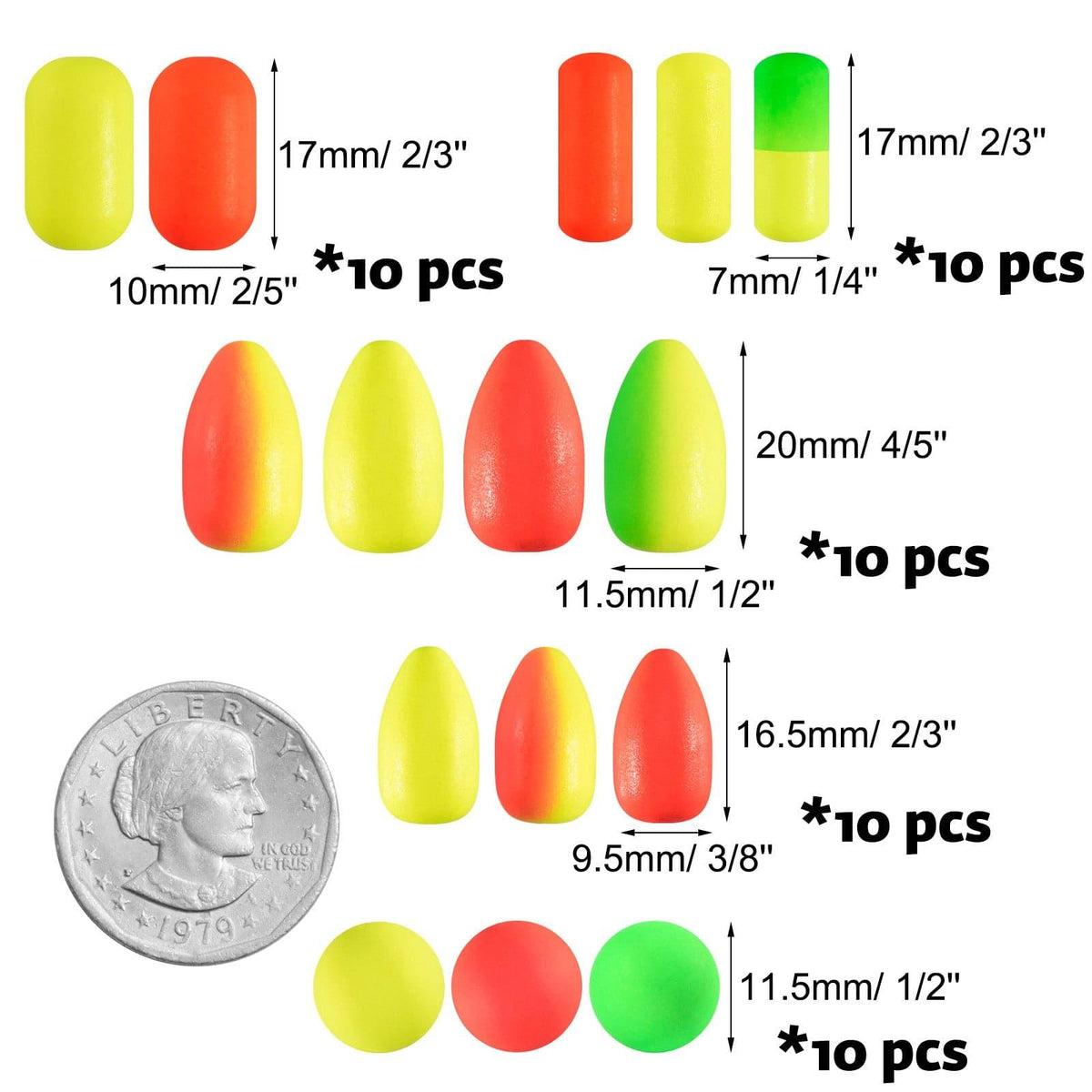 Dr.Fish 120/150pcs Foam Fishing Floats Kit - Dr.Fish Tackles