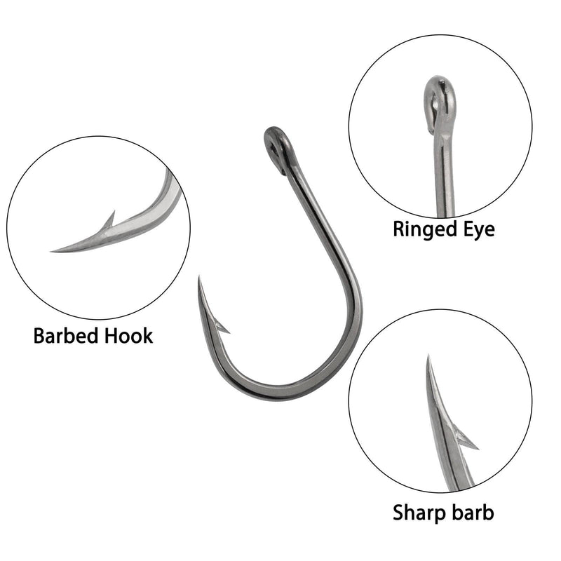 Dr.Fish 1000pcs Black Fishing Hooks Kit - Dr.Fish Tackles