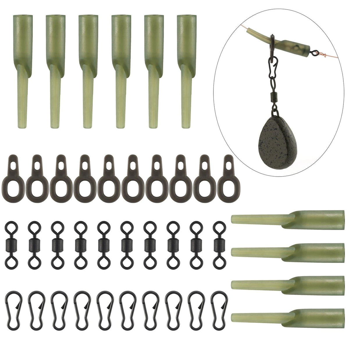 Dr.Fish 40pcs Running Rig Tackles Kit - Dr.Fish Tackles