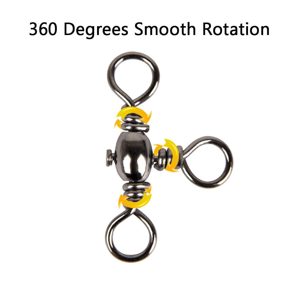 Dr.Fish 150pcs 3 Way Barrel Swivels Kit 35-101lb - Dr.Fish Tackles