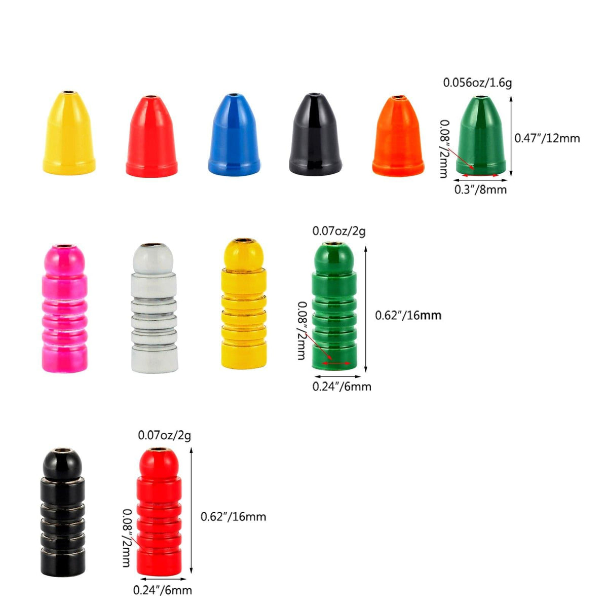 Dr.Fish Lot Bullet Spinner Body Kit - Dr.Fish Tackles