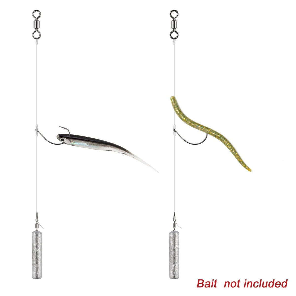 Dr.Fish 10pcs Ready Tied Drop Shot Rigs - Dr.Fish Tackles