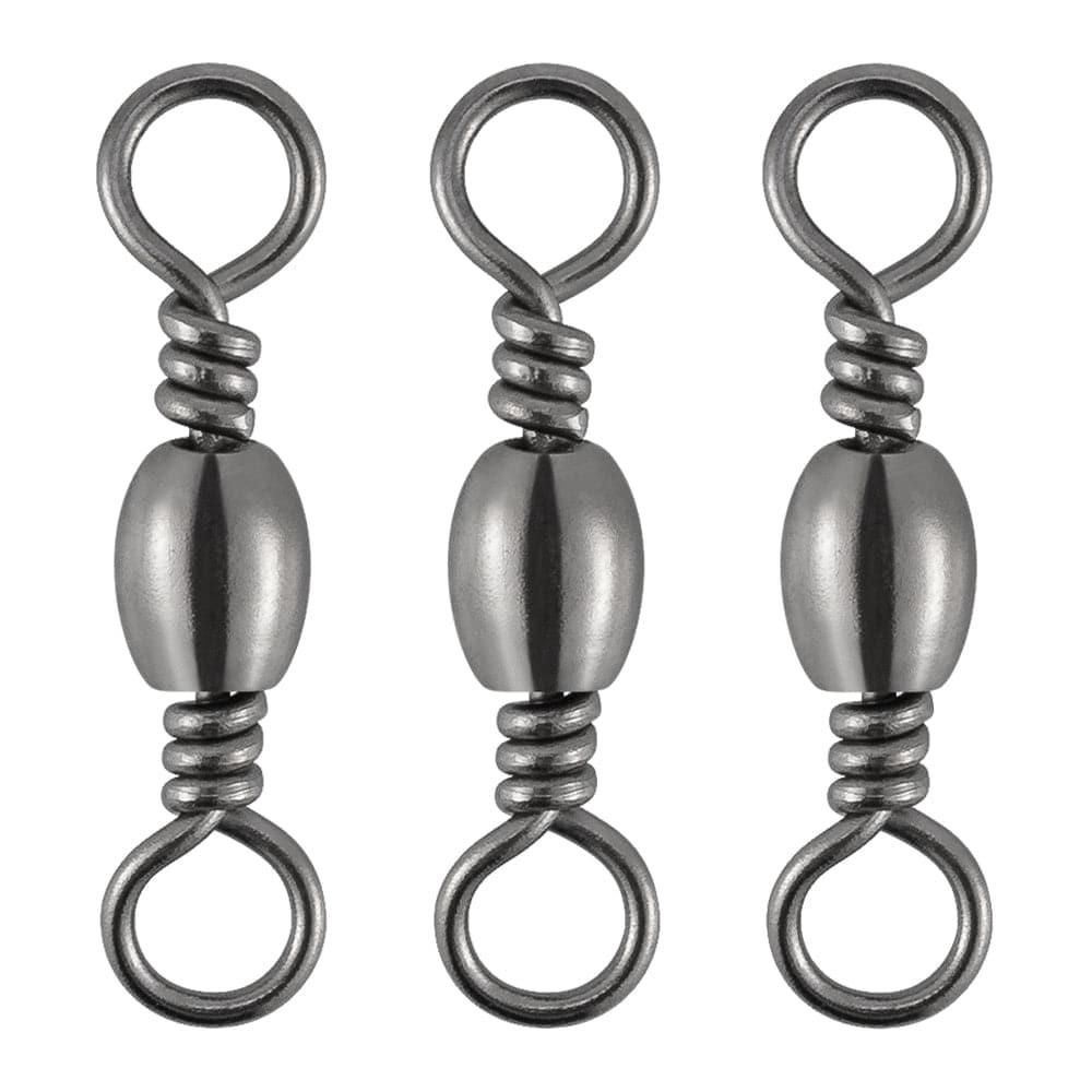 Dr.Fish 50pcs Black Barrel Swivels 35-154lb - Dr.Fish Tackles