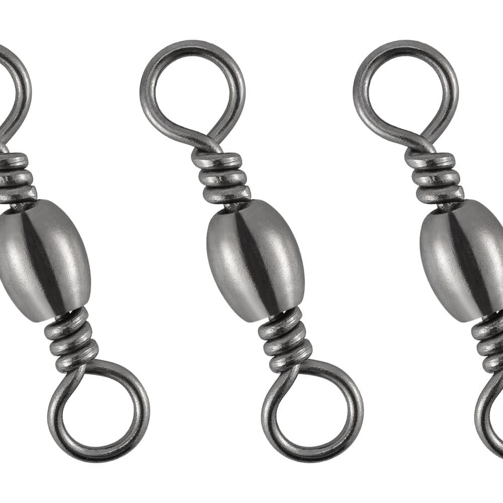 Dr.Fish 50pcs Black Barrel Swivels 35-154lb - Dr.Fish Tackles