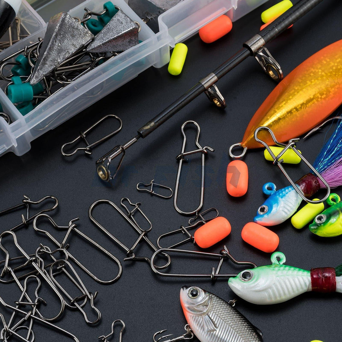 Dr.Fish 100pcs Duo-Lock Snaps 26-220lb