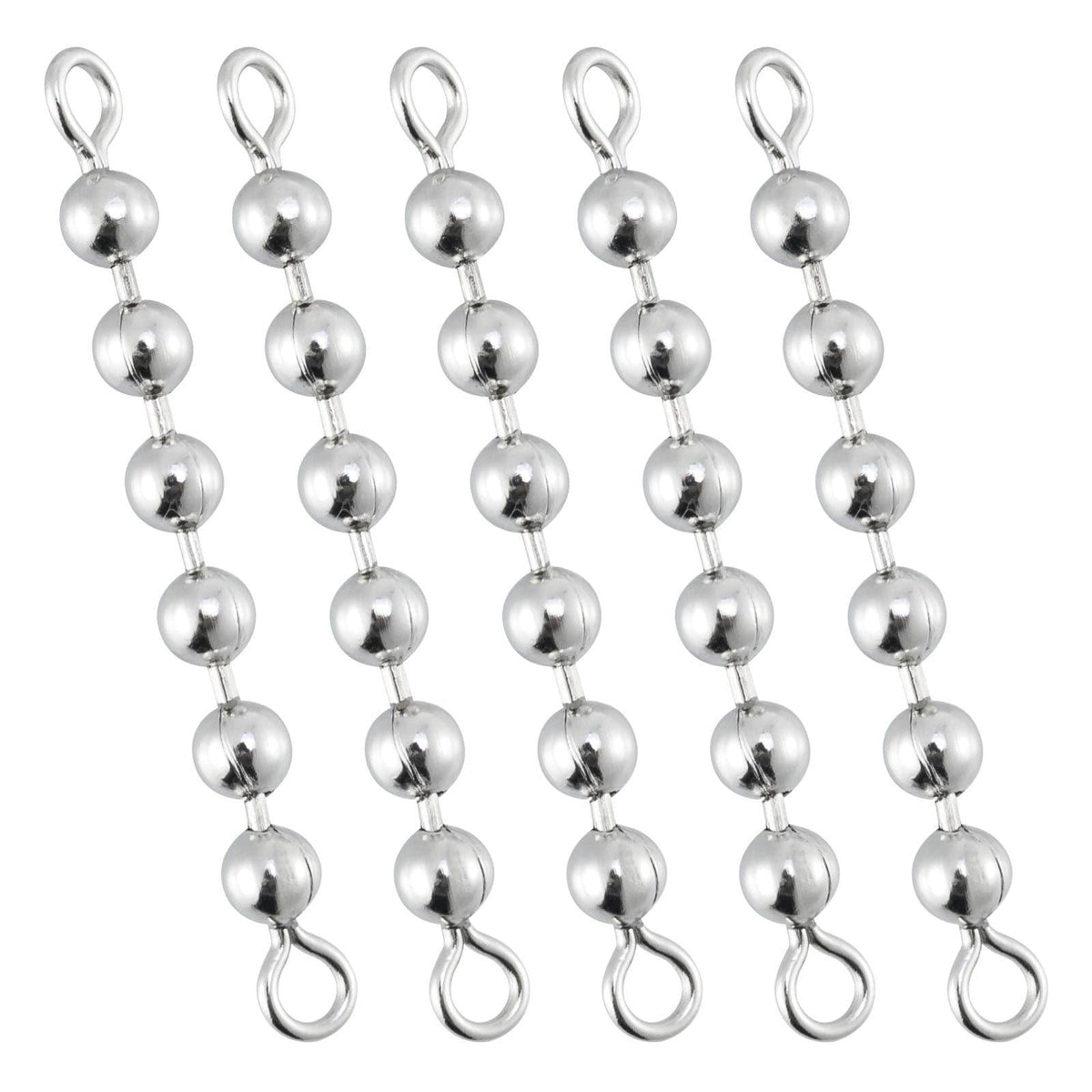 Dr.Fish 20pcs Bead Chain Swivels 4-6 Balls - Dr.Fish Tackles