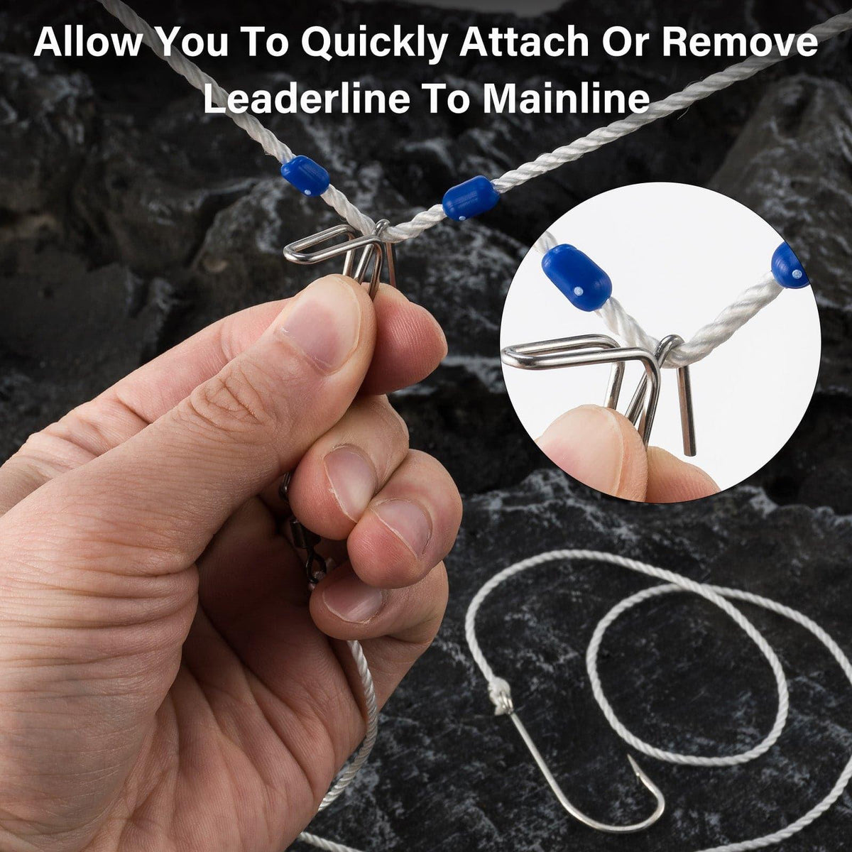 Dr.Fish 10pcs Sliver Trotline Clips - Dr.Fish Tackles