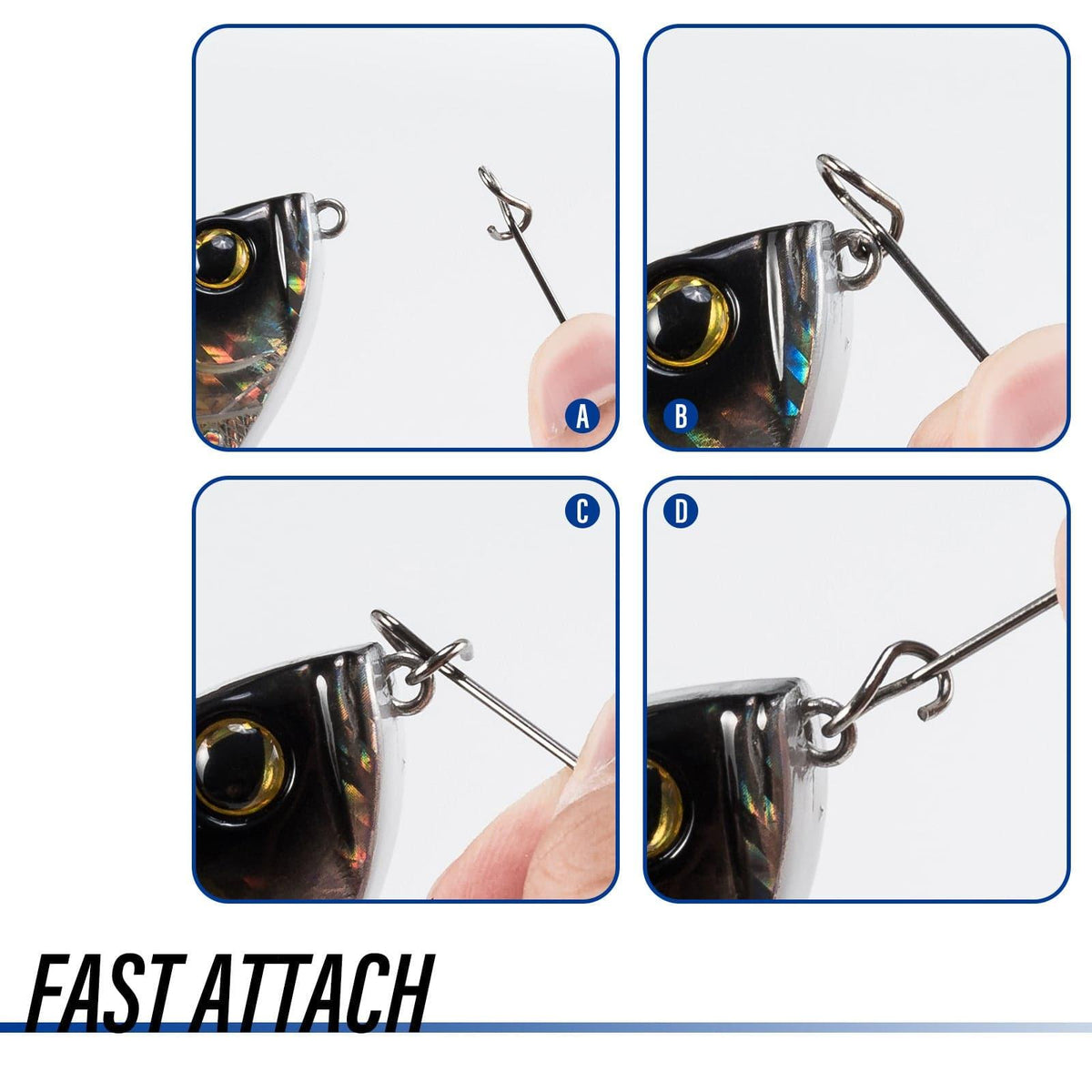 Dr.Fish 50pcs Fast Clips Lure Connector - Dr.Fish Tackles