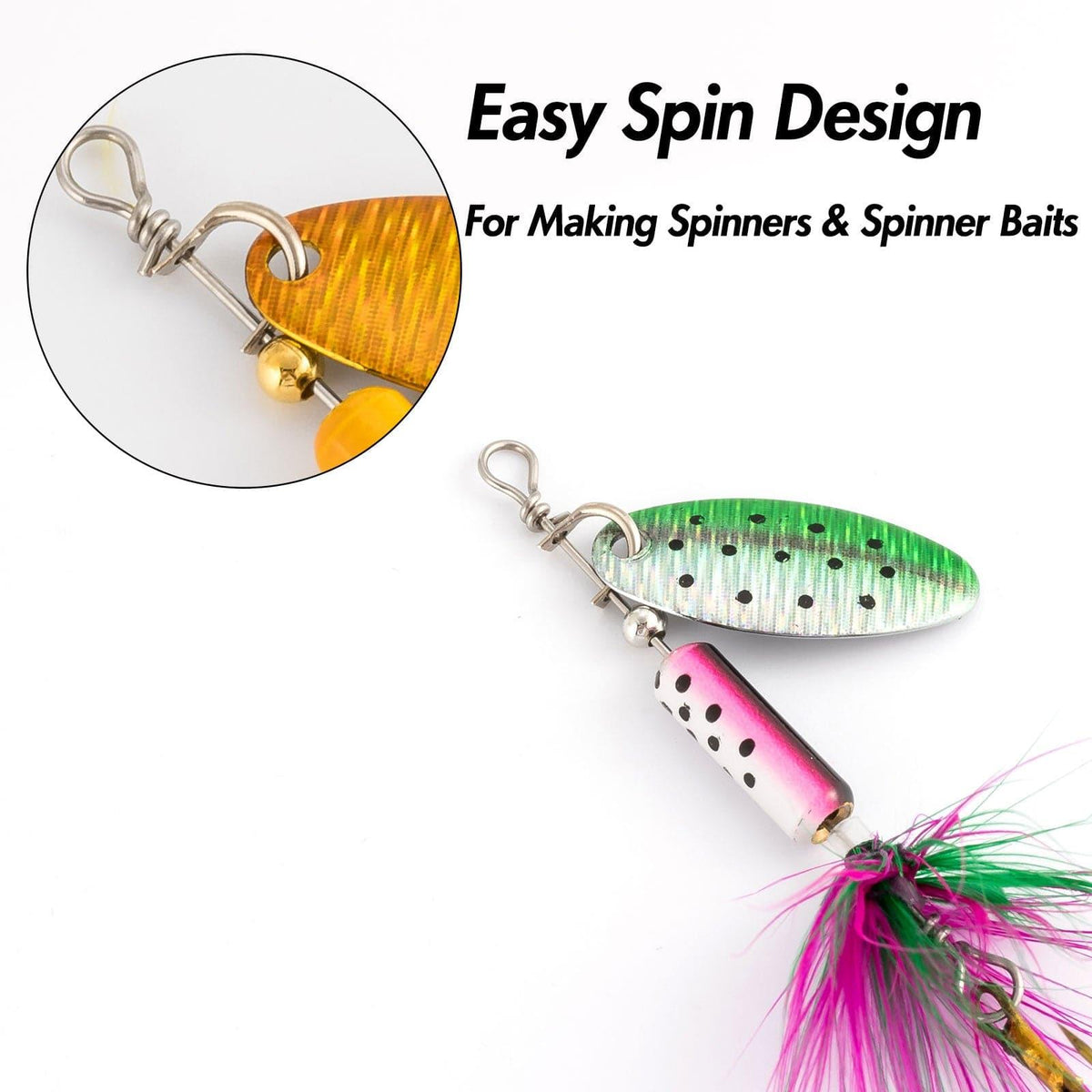 Dr.Fish 100pcs Spinner Clevis Easy-Spin - Dr.Fish Tackles