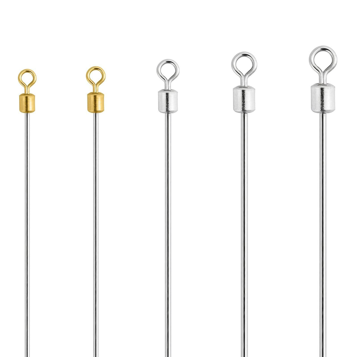 Dr.Fish 30pcs Spinner Shafts Looped Wire - Dr.Fish Tackles