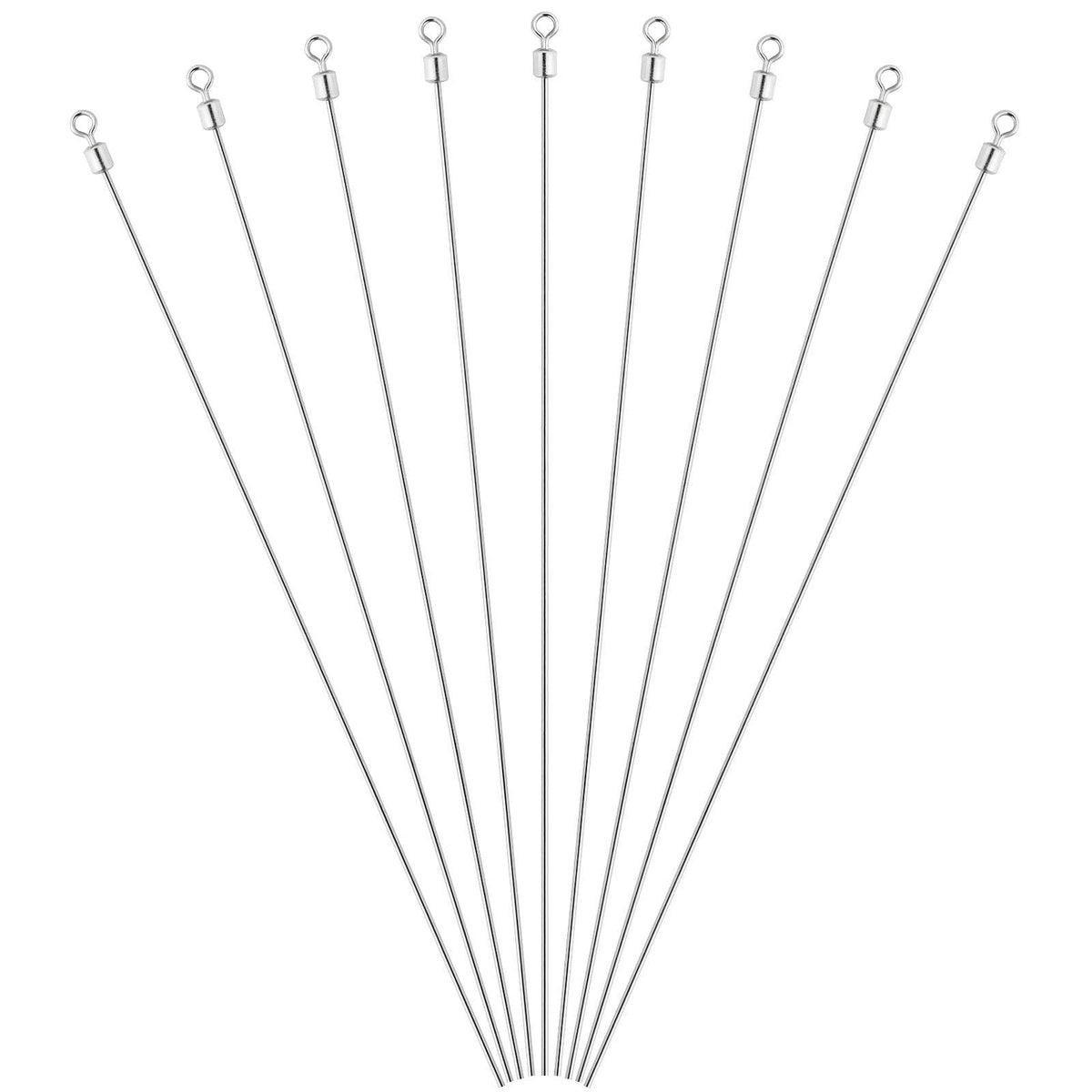 Dr.Fish 30pcs Spinner Shafts Looped Wire - Dr.Fish Tackles