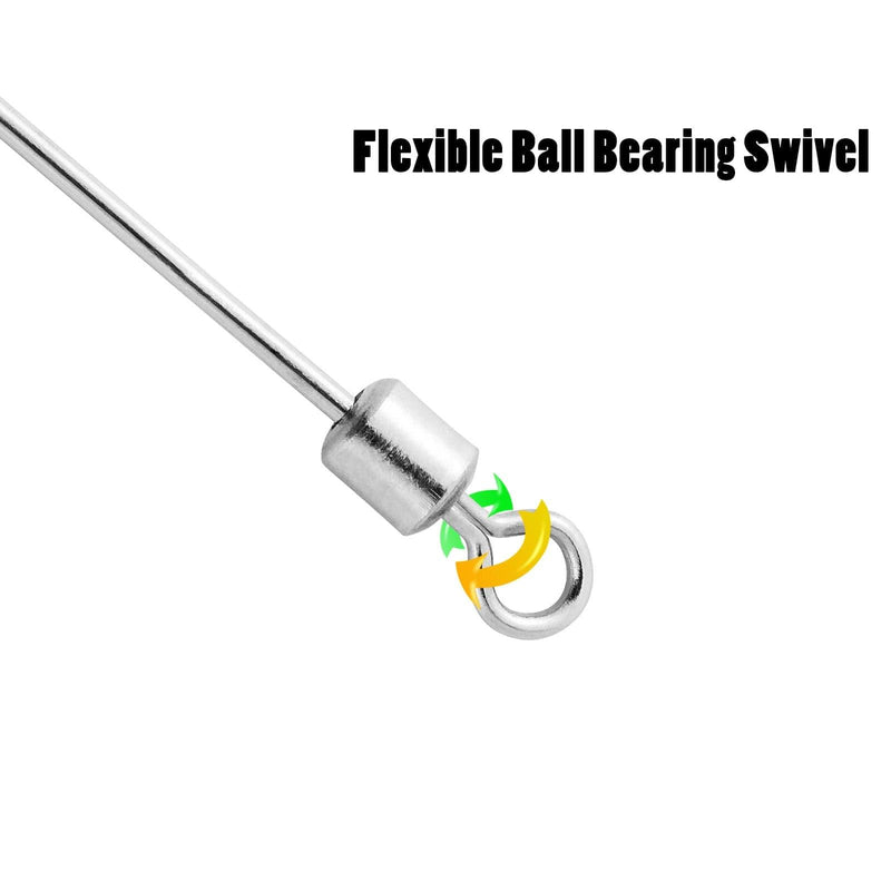 Dr.Fish 30pcs Spinner Shafts Looped Wire - Dr.Fish Tackles