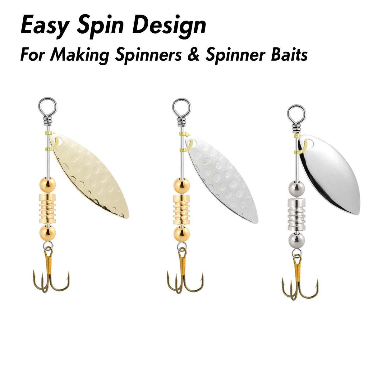 Dr.Fish 100pcs Folded Spinner Clevis - Dr.Fish Tackles
