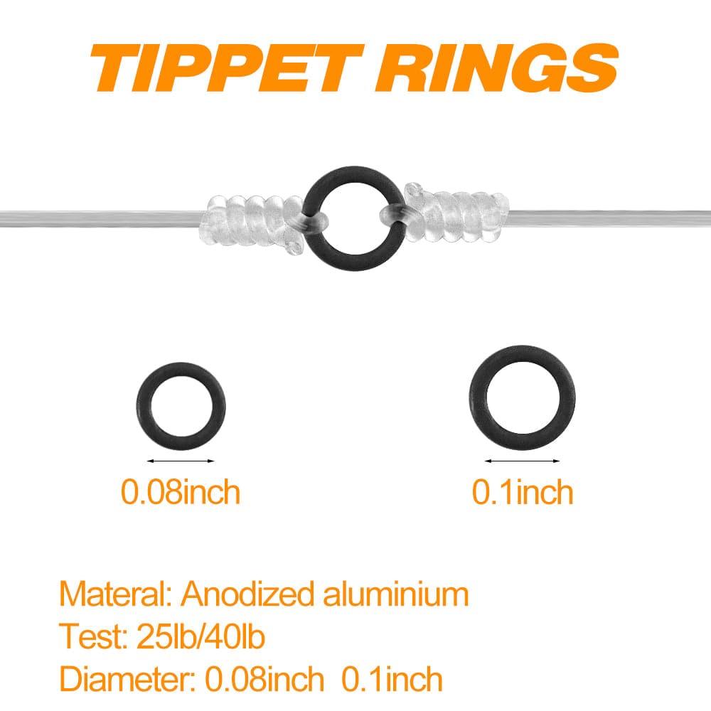 Dr.Fish 50/100pcs Fly Fishing Tippet Rings - Dr.Fish Tackles
