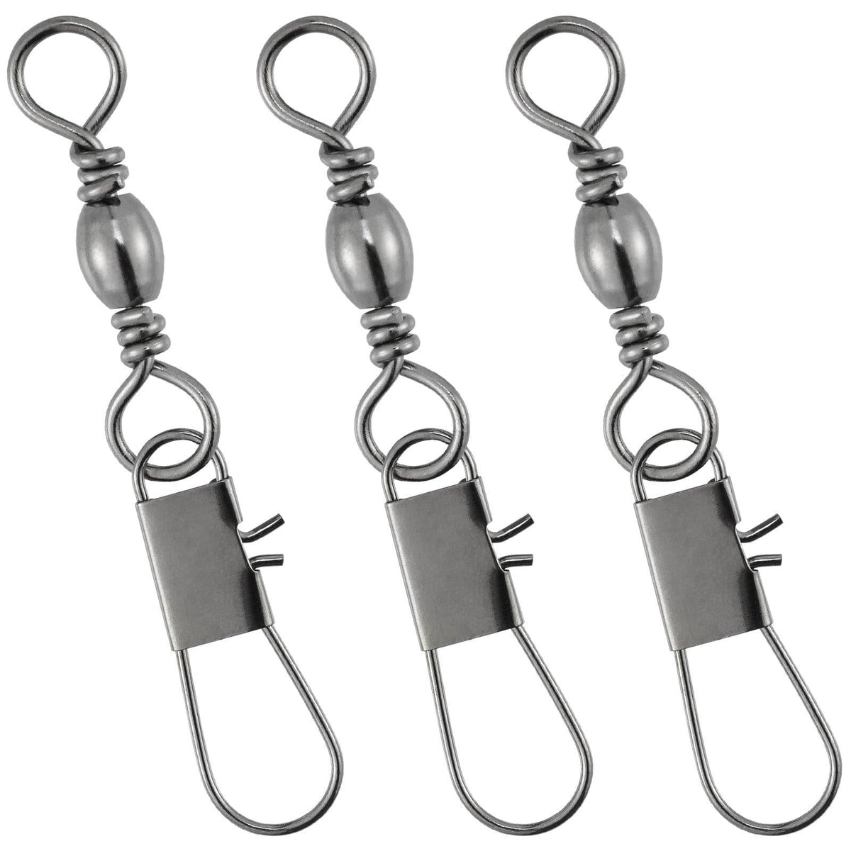 Dr.Fish 50pcs Barrel Swivel with Interlock Snap 26-132lb - Dr.Fish Tackles