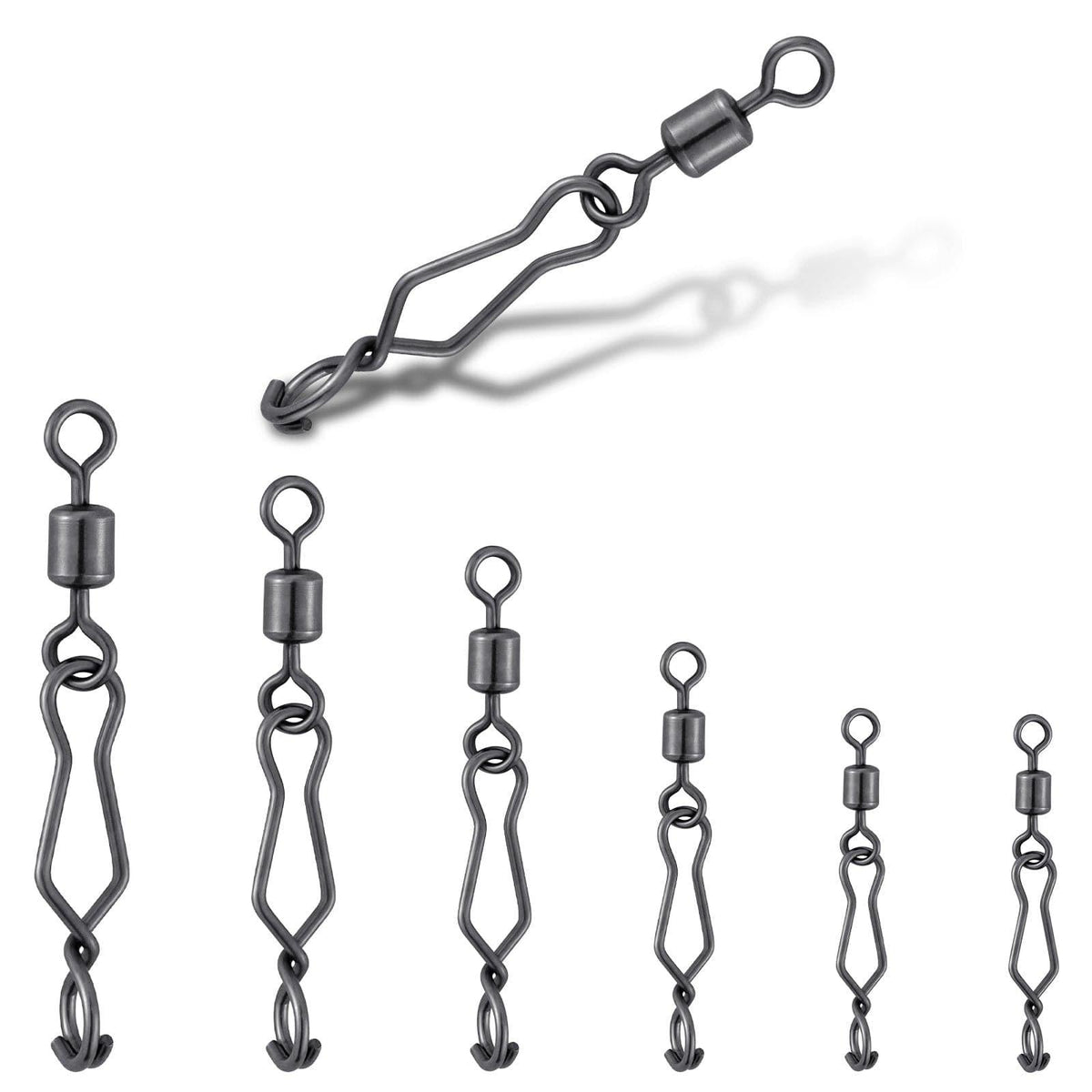 Dr.Fish 20pcs Speed Clip with Rolling Swivel 31-95lb - Dr.Fish Tackles