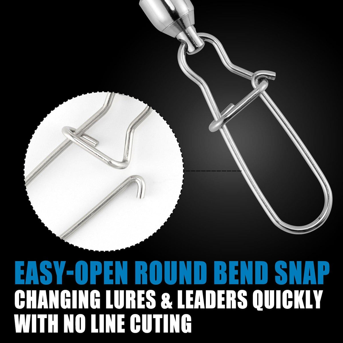 Dr.Fish Ball Bearing Swivel with Duo Lock Snap 28-220lb - Dr.Fish Tackles
