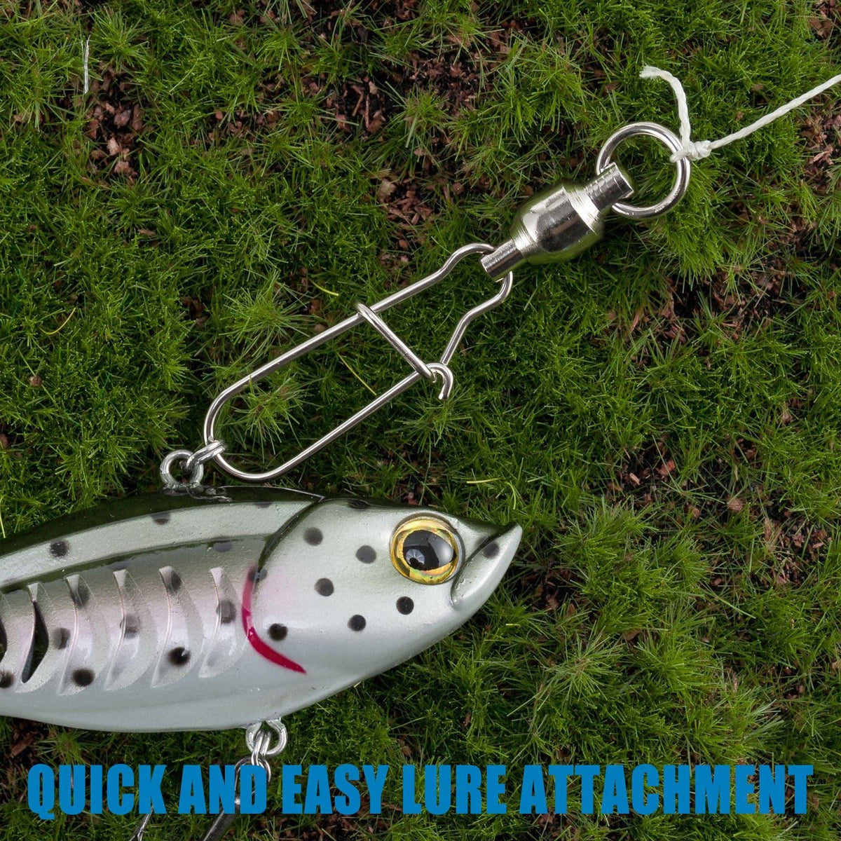 Dr.Fish Ball Bearing Swivel with Duo Lock Snap 28-220lb - Dr.Fish Tackles