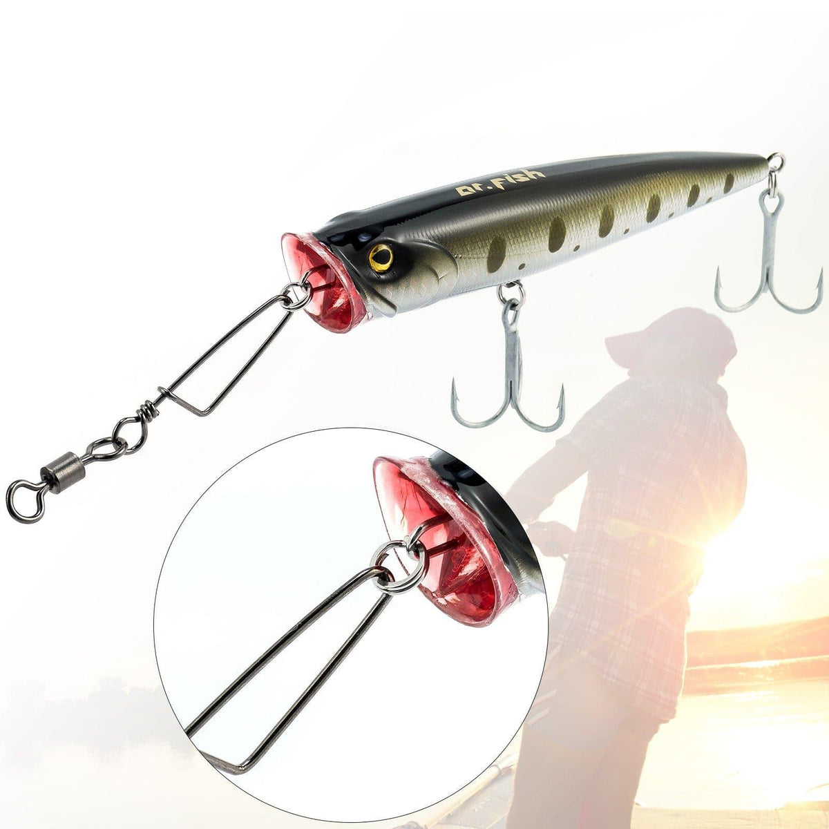 Dr.Fish 30pcs Rolling Swivels with Coastlock Snaps 18-198lb - Dr.Fish Tackles