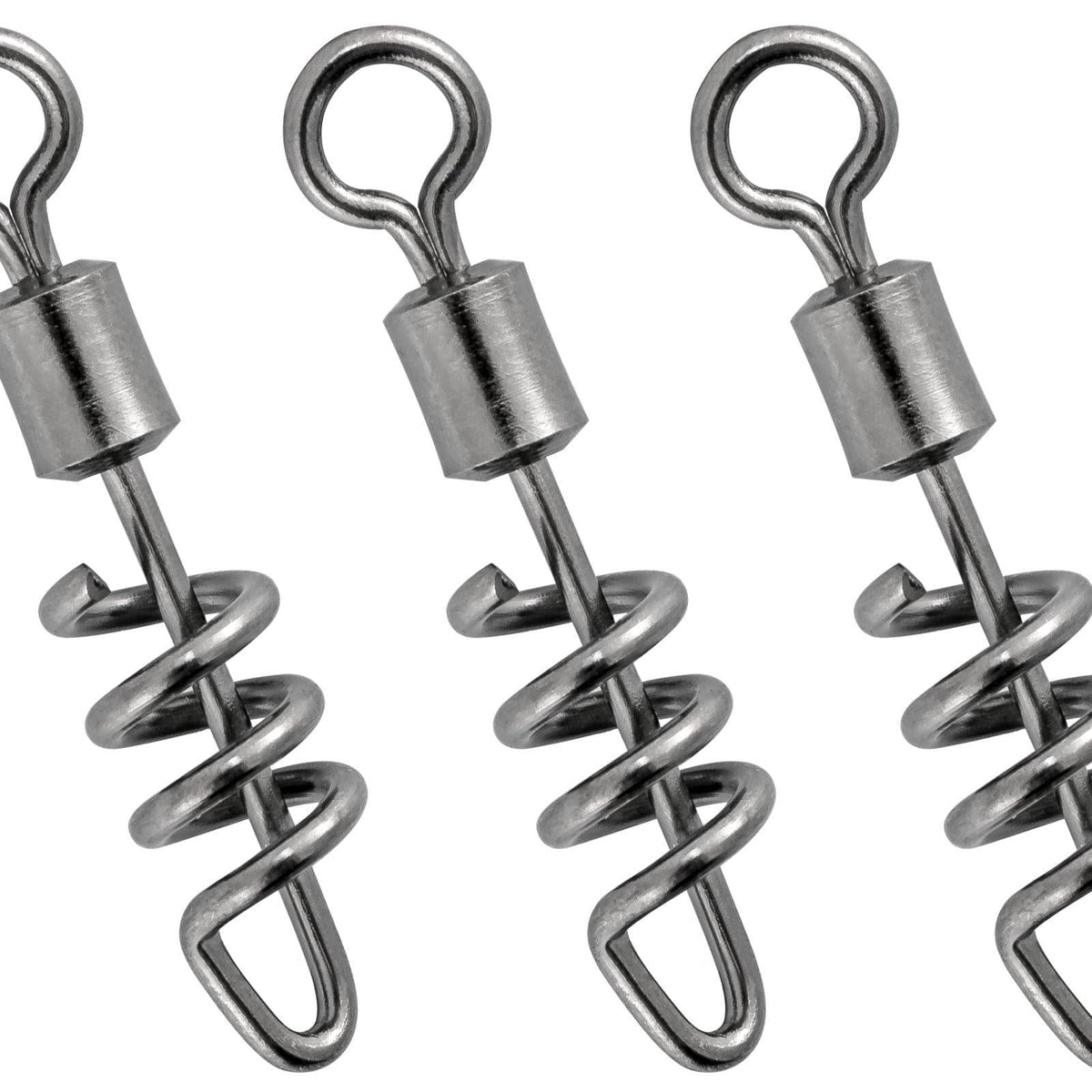 Dr.Fish 10/20pcs Corkscrew Swivels Snaps 42-220lb - Dr.Fish Tackles