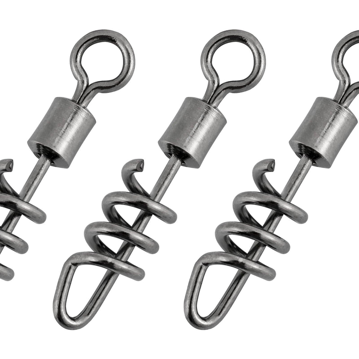 Dr.Fish 10/20pcs Corkscrew Swivels Snaps 42-220lb - Dr.Fish Tackles
