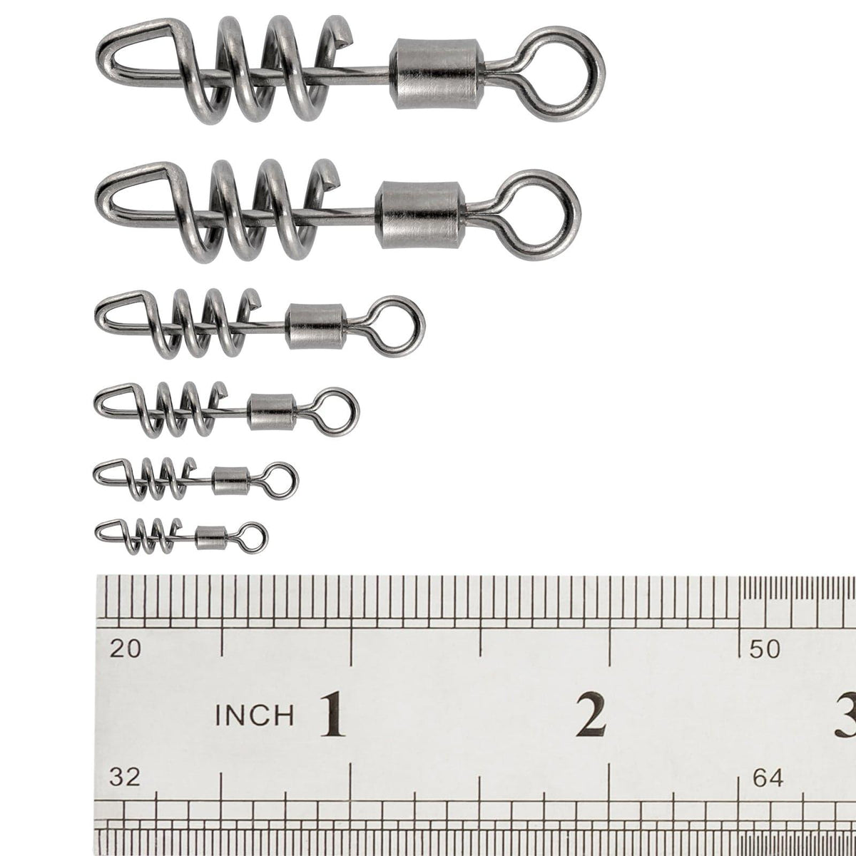 Dr.Fish 10/20pcs Corkscrew Swivels Snaps 42-220lb - Dr.Fish Tackles