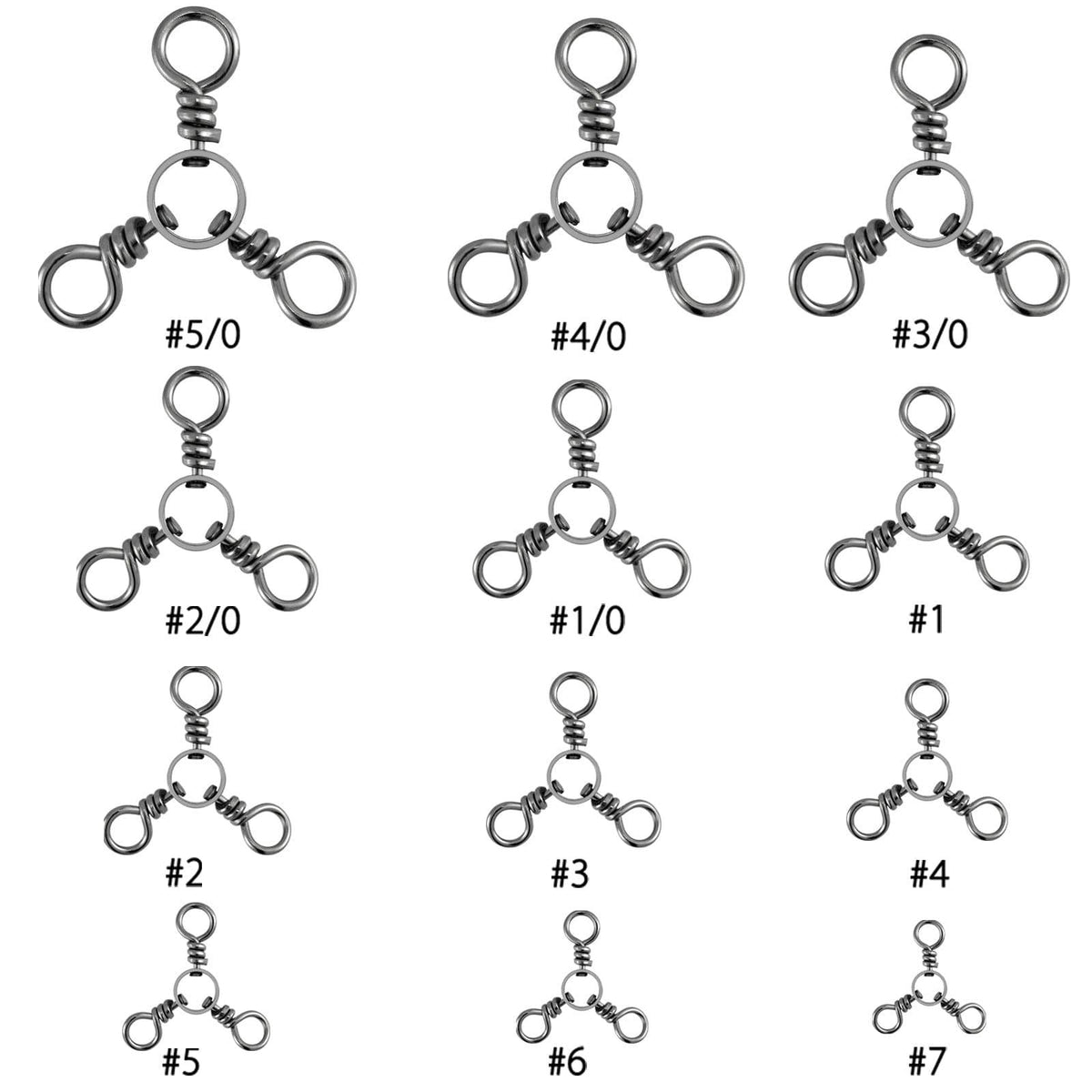Dr.Fish Three Way Swivels 28-220lb - Dr.Fish Tackles