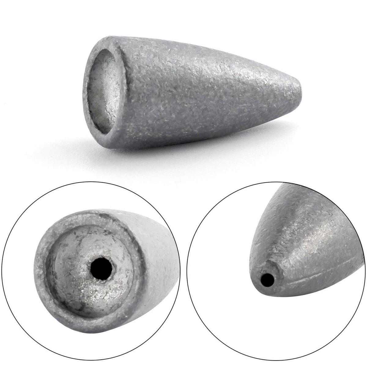 Dr.Fish Bullet Lead Weights 1/16 to 3/4oz - Dr.Fish Tackles