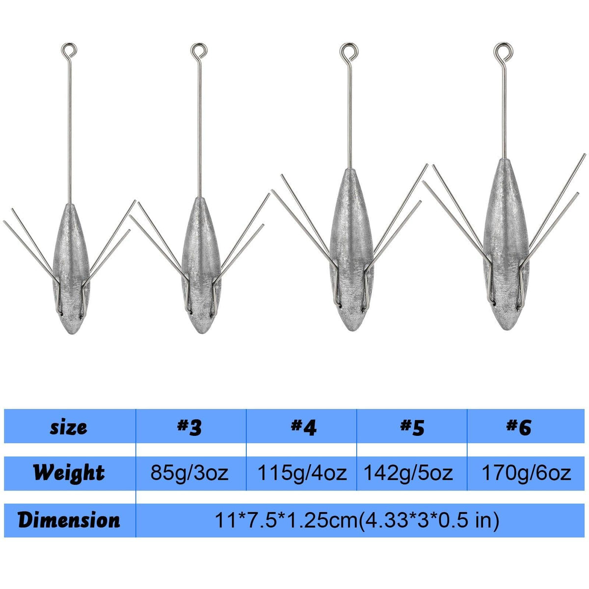 Dr.Fish 2pcs Sputnik Weights 3 to 6oz - Dr.Fish Tackles